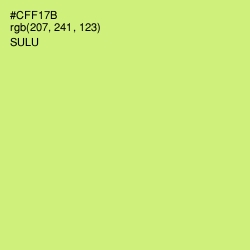 #CFF17B - Sulu Color Image