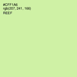 #CFF1A6 - Reef Color Image