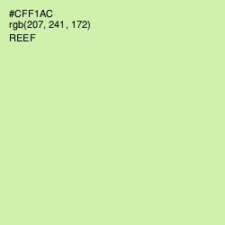 #CFF1AC - Reef Color Image