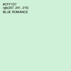 #CFF1D7 - Blue Romance Color Image