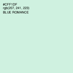 #CFF1DF - Blue Romance Color Image