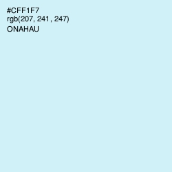 #CFF1F7 - Onahau Color Image