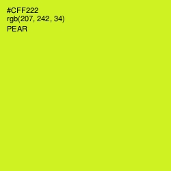 #CFF222 - Pear Color Image