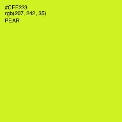 #CFF223 - Pear Color Image