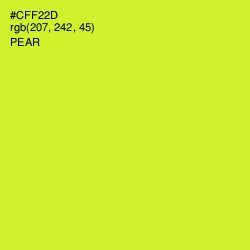 #CFF22D - Pear Color Image