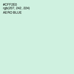 #CFF2E0 - Aero Blue Color Image