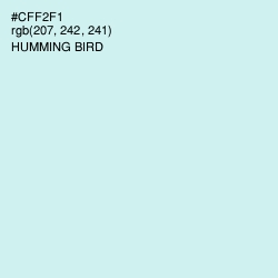 #CFF2F1 - Humming Bird Color Image