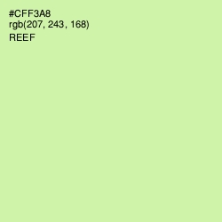 #CFF3A8 - Reef Color Image
