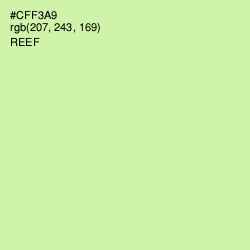 #CFF3A9 - Reef Color Image