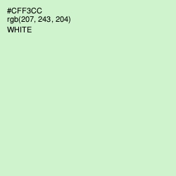 #CFF3CC - Tea Green Color Image