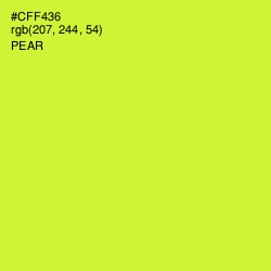 #CFF436 - Pear Color Image