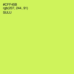 #CFF45B - Sulu Color Image
