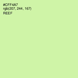 #CFF4A7 - Reef Color Image