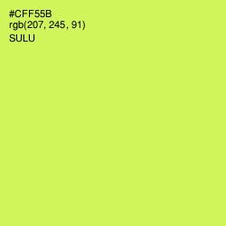 #CFF55B - Sulu Color Image