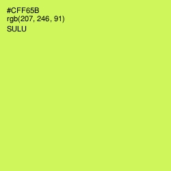 #CFF65B - Sulu Color Image