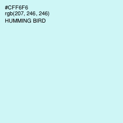 #CFF6F6 - Humming Bird Color Image