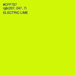 #CFF707 - Electric Lime Color Image