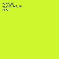 #CFF72E - Pear Color Image