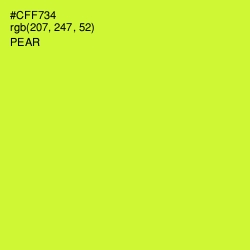 #CFF734 - Pear Color Image