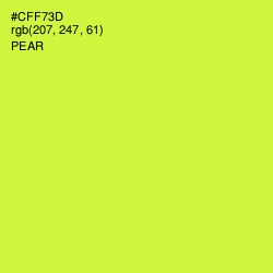 #CFF73D - Pear Color Image