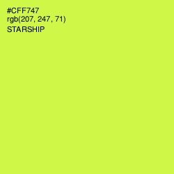 #CFF747 - Starship Color Image