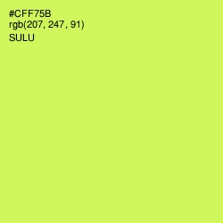 #CFF75B - Sulu Color Image