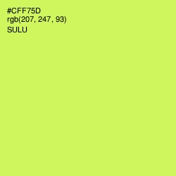 #CFF75D - Sulu Color Image