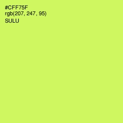#CFF75F - Sulu Color Image