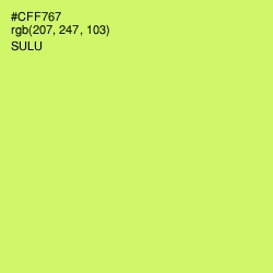 #CFF767 - Sulu Color Image