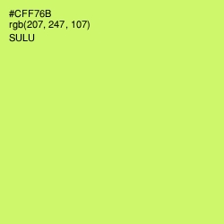 #CFF76B - Sulu Color Image