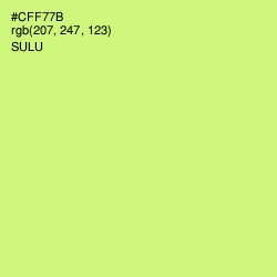 #CFF77B - Sulu Color Image