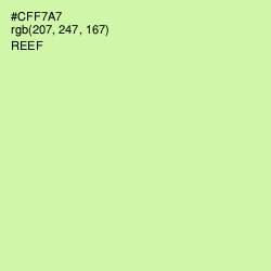 #CFF7A7 - Reef Color Image