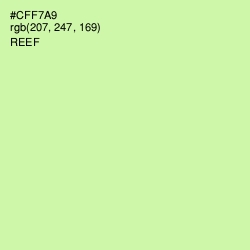 #CFF7A9 - Reef Color Image
