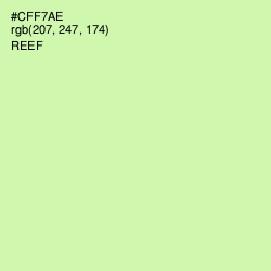 #CFF7AE - Reef Color Image