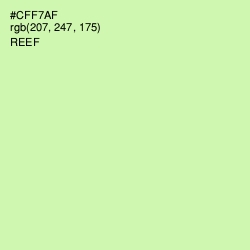 #CFF7AF - Reef Color Image