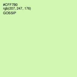 #CFF7B0 - Gossip Color Image