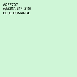 #CFF7D7 - Blue Romance Color Image