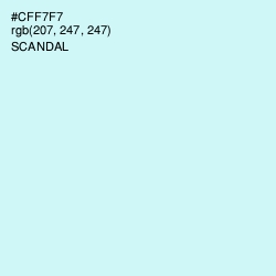 #CFF7F7 - Scandal Color Image