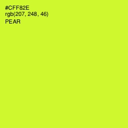 #CFF82E - Pear Color Image