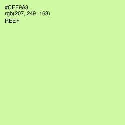 #CFF9A3 - Reef Color Image