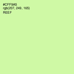#CFF9A5 - Reef Color Image