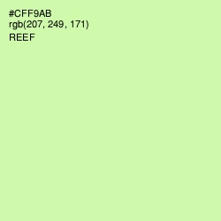 #CFF9AB - Reef Color Image