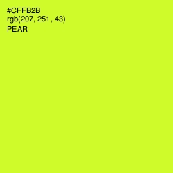 #CFFB2B - Pear Color Image