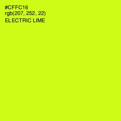 #CFFC16 - Electric Lime Color Image