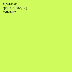 #CFFC5C - Canary Color Image