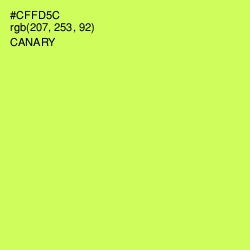 #CFFD5C - Canary Color Image