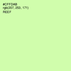 #CFFDAB - Reef Color Image