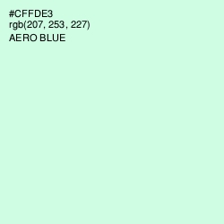 #CFFDE3 - Aero Blue Color Image