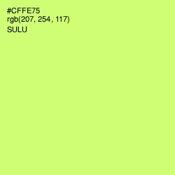 #CFFE75 - Sulu Color Image