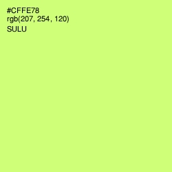 #CFFE78 - Sulu Color Image